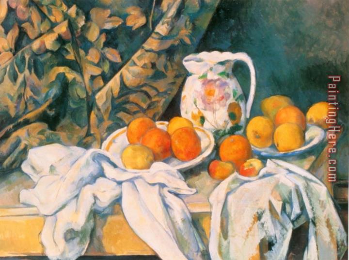 Paul Cezanne Table Pitcher And Fruit
